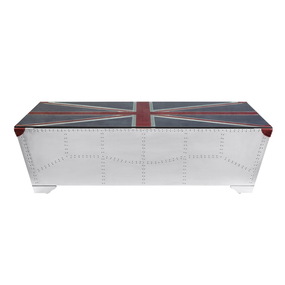 ACME - Brancaster Coffee Table in Aluminum (LV01812)