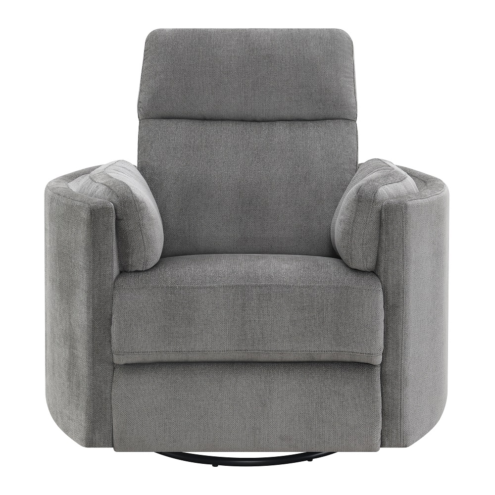 ACME™ Sagen Recliner with Swivel & Glider - Charcoal Chenille