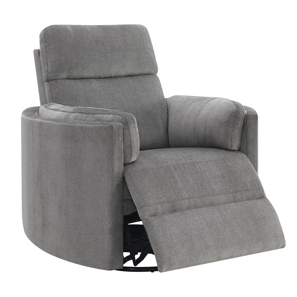 ACME™ Sagen Recliner with Swivel & Glider - Charcoal Chenille