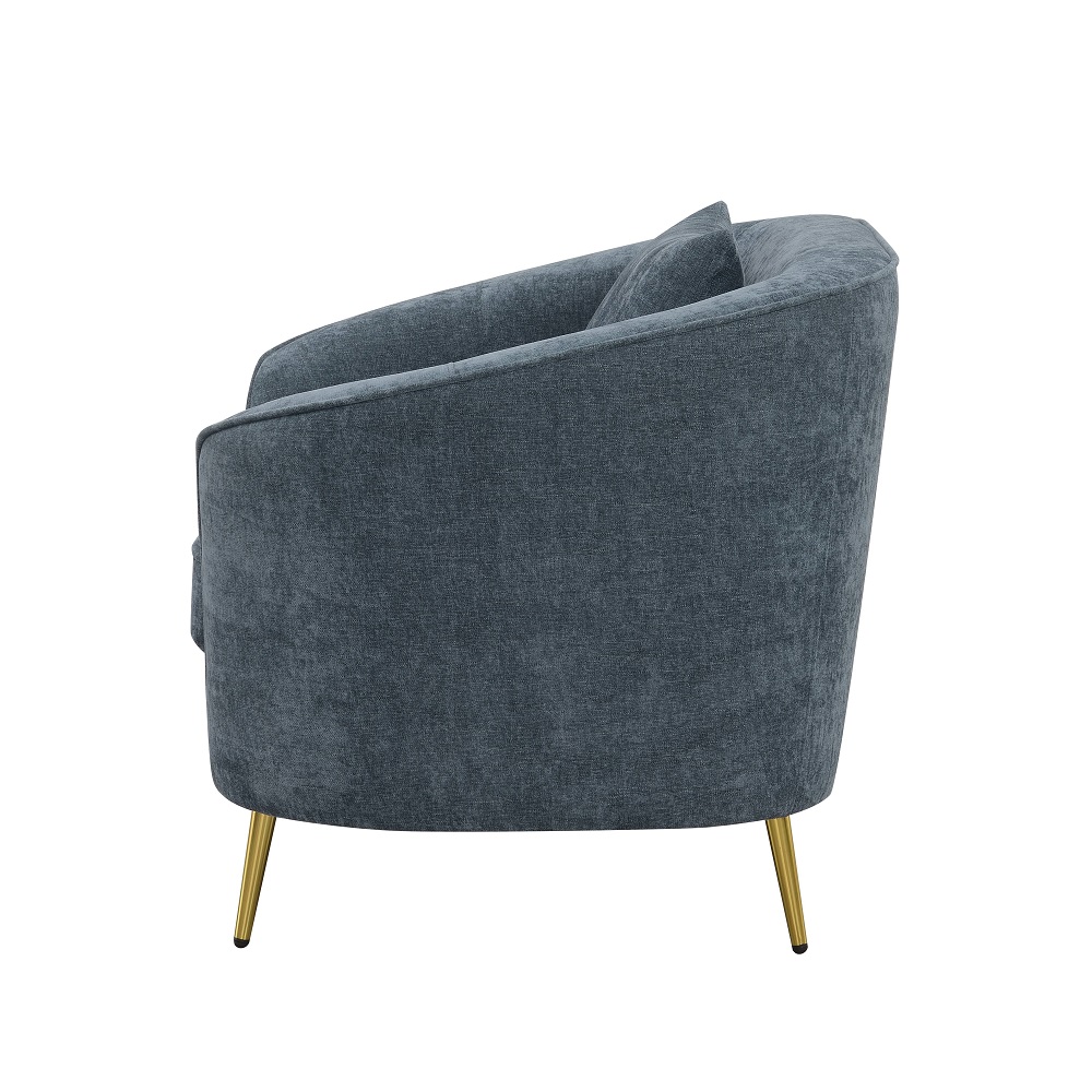 ACME™ Nakendra Chair with Pillow - Cobalt Blue Chenille