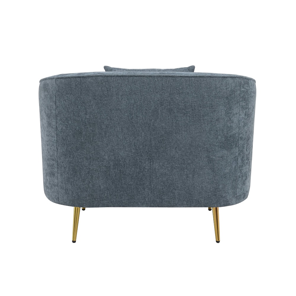 ACME™ Nakendra Chair with Pillow - Cobalt Blue Chenille