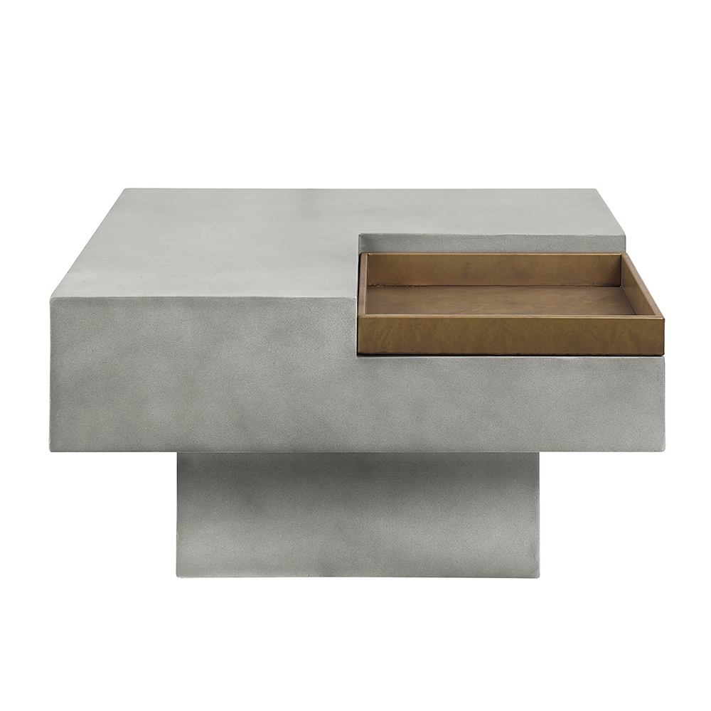 ACME - Kailano Coffee Table in Weathered Gray