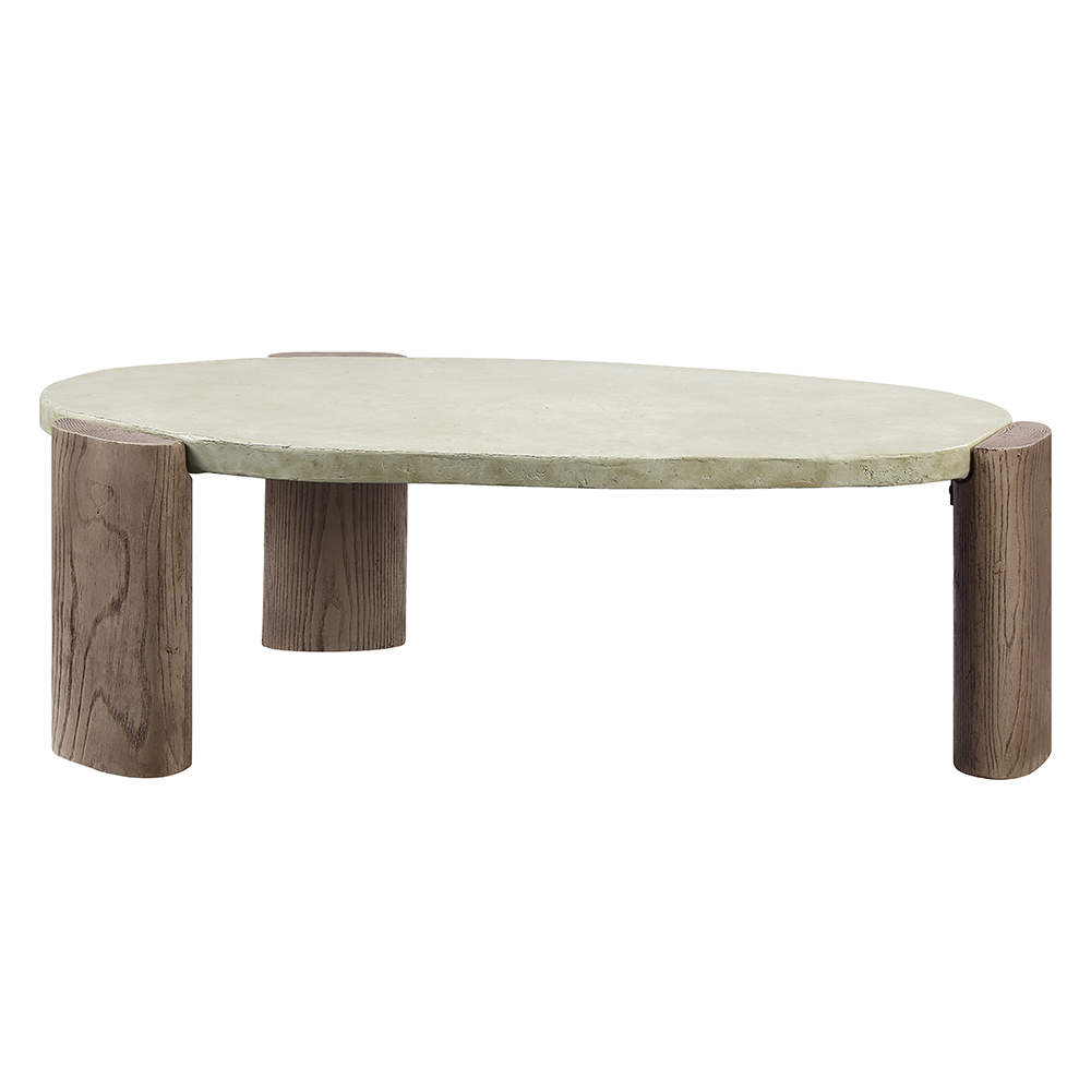 ACME - Jacinda Coffee Table in Weathered Gray/Oak