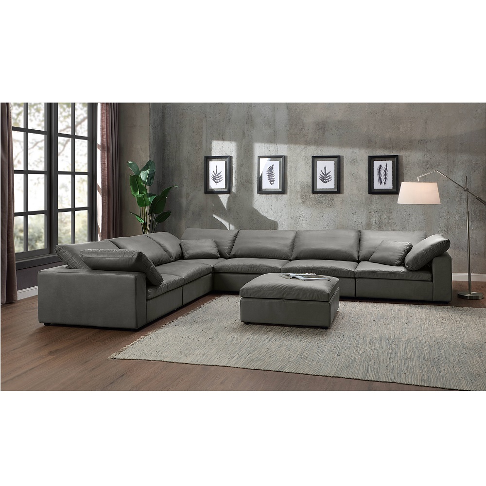 ACME™ Margot Ottoman - Gray Match