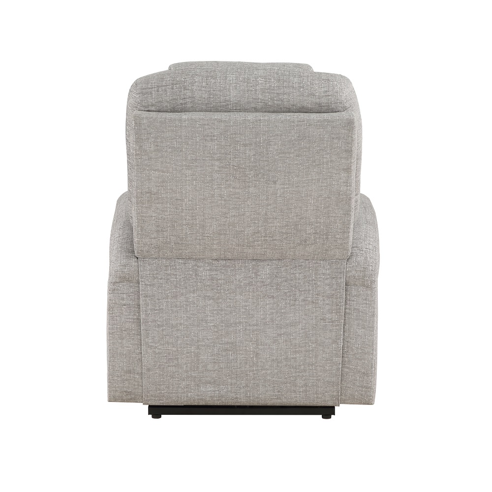 ACME™ Recliner with Power Lift & Massage - Light Gray Chenille