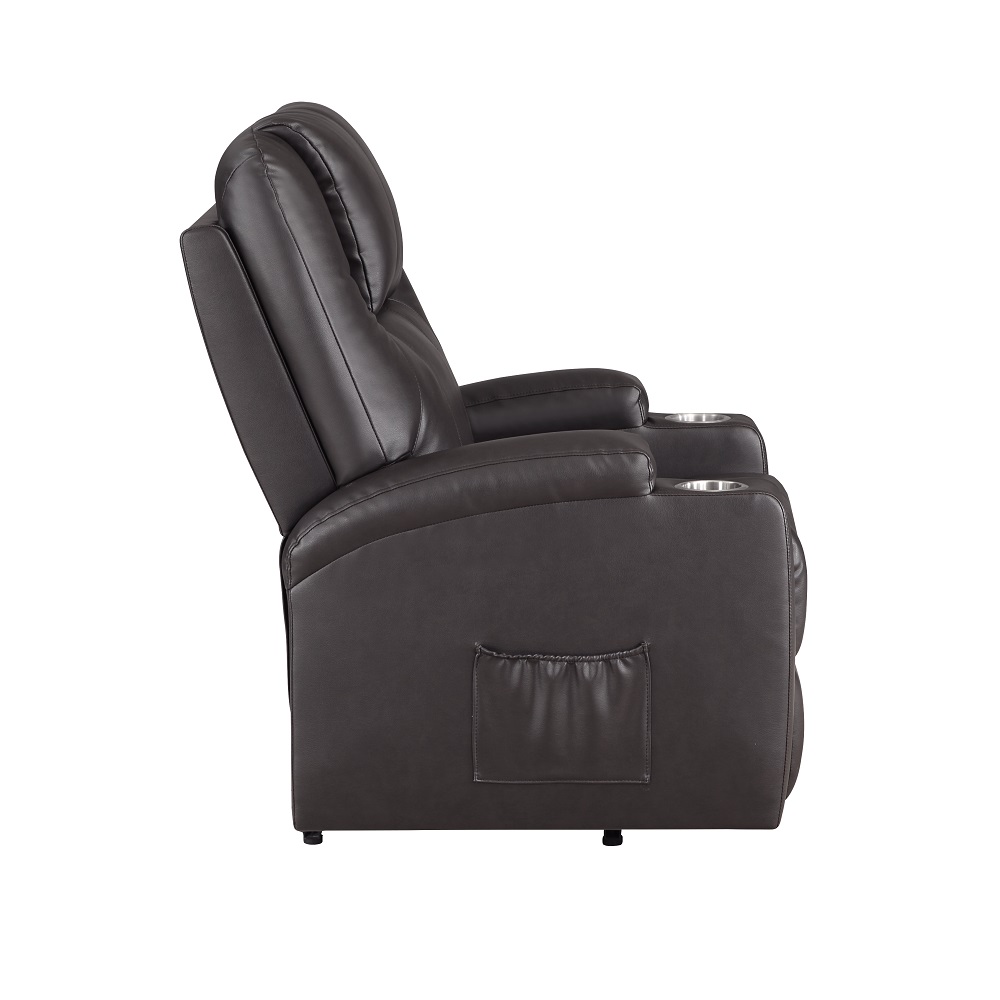 ACME™ Recliner with Power Lift & Massage - Brown