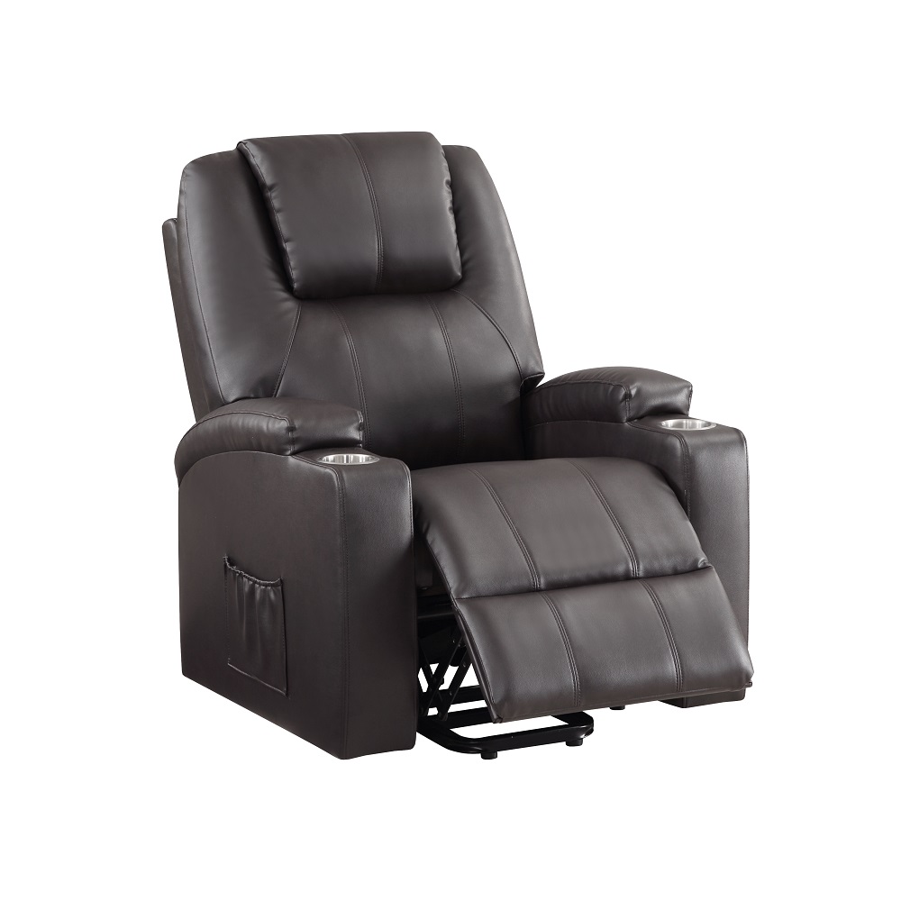 ACME™ Recliner with Power Lift & Massage - Brown