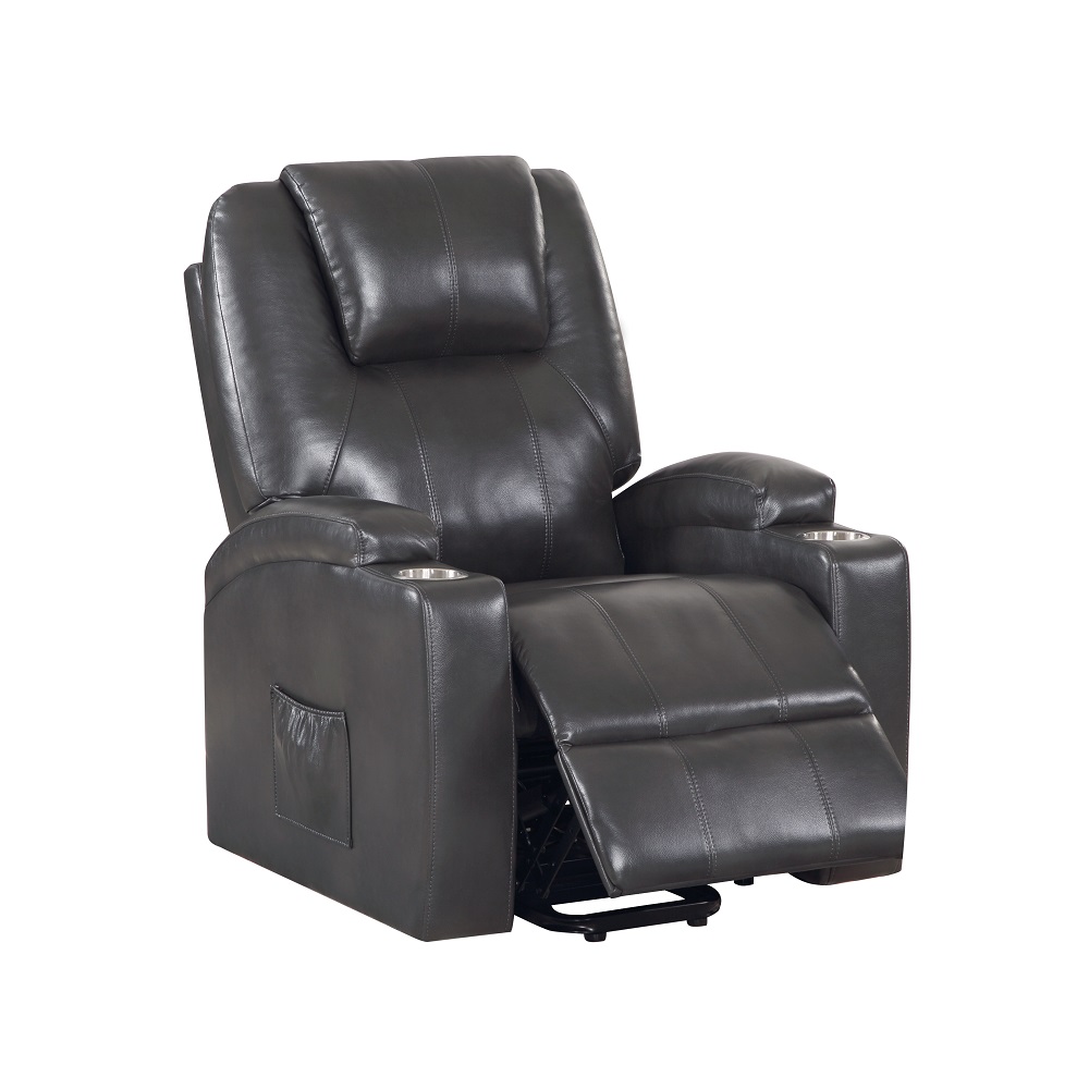 ACME™ Recliner with Power Lift & Massage - Gunmetal