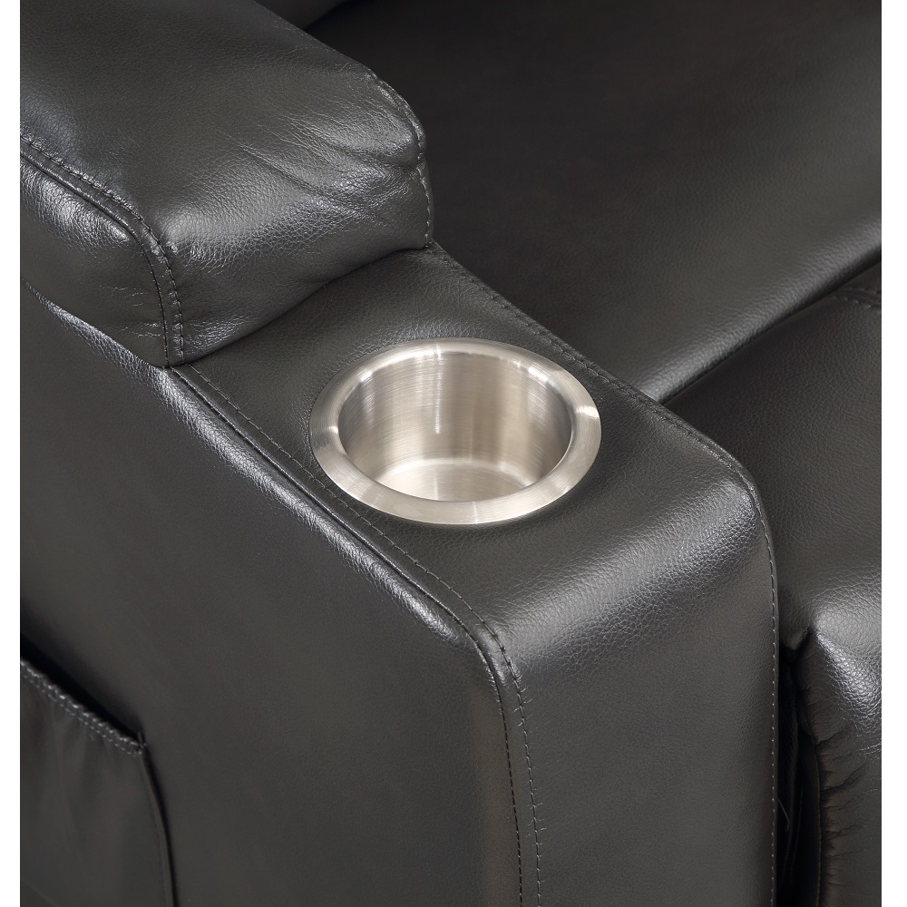 ACME™ Recliner with Power Lift & Massage - Gunmetal