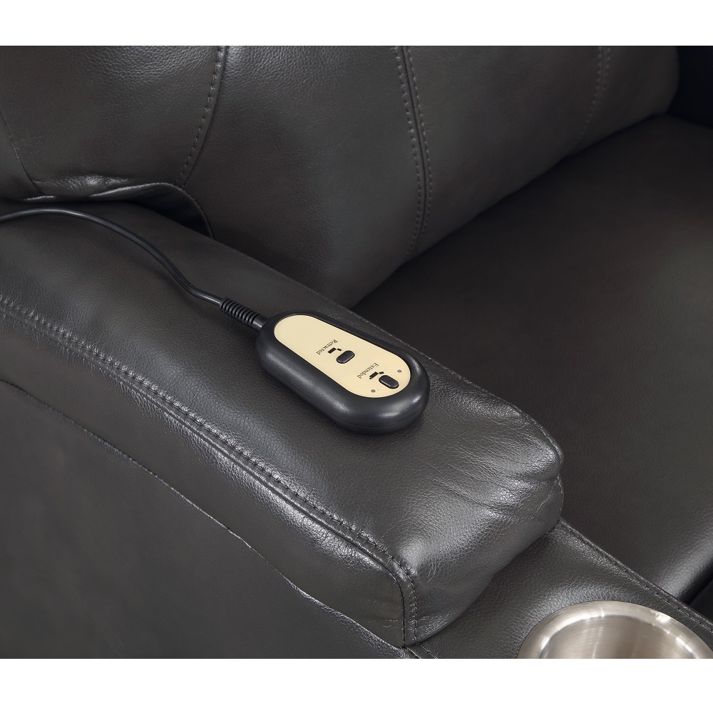 ACME™ Recliner with Power Lift & Massage - Gunmetal