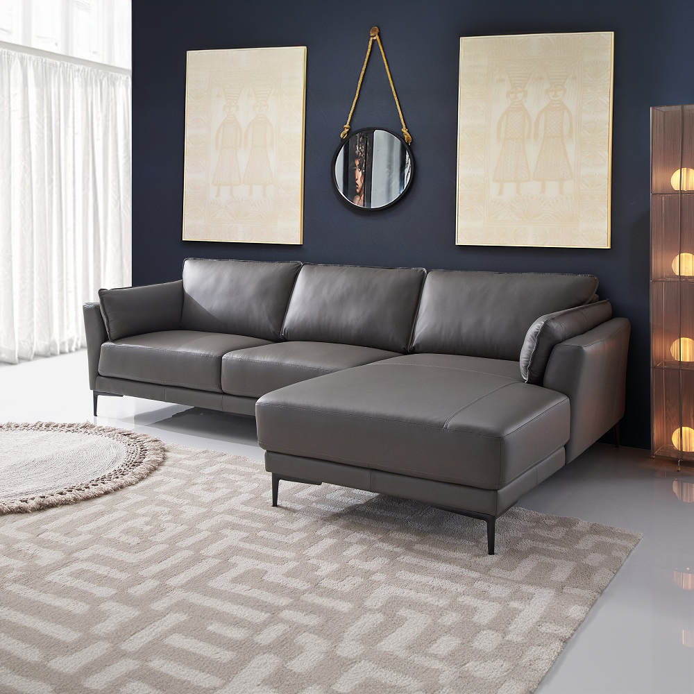 ACME - Meka Sectional Sofa in Anthracite