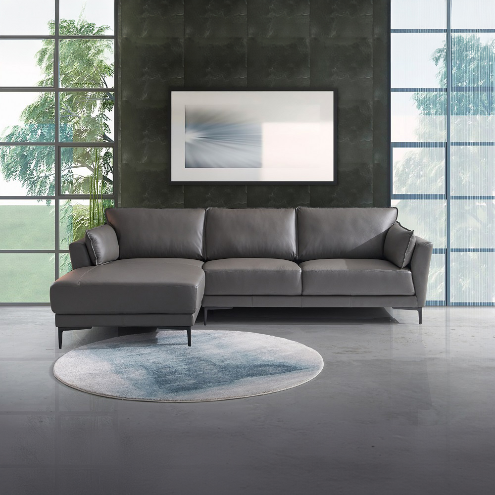 ACME - Meka Sectional Sofa in Anthracite