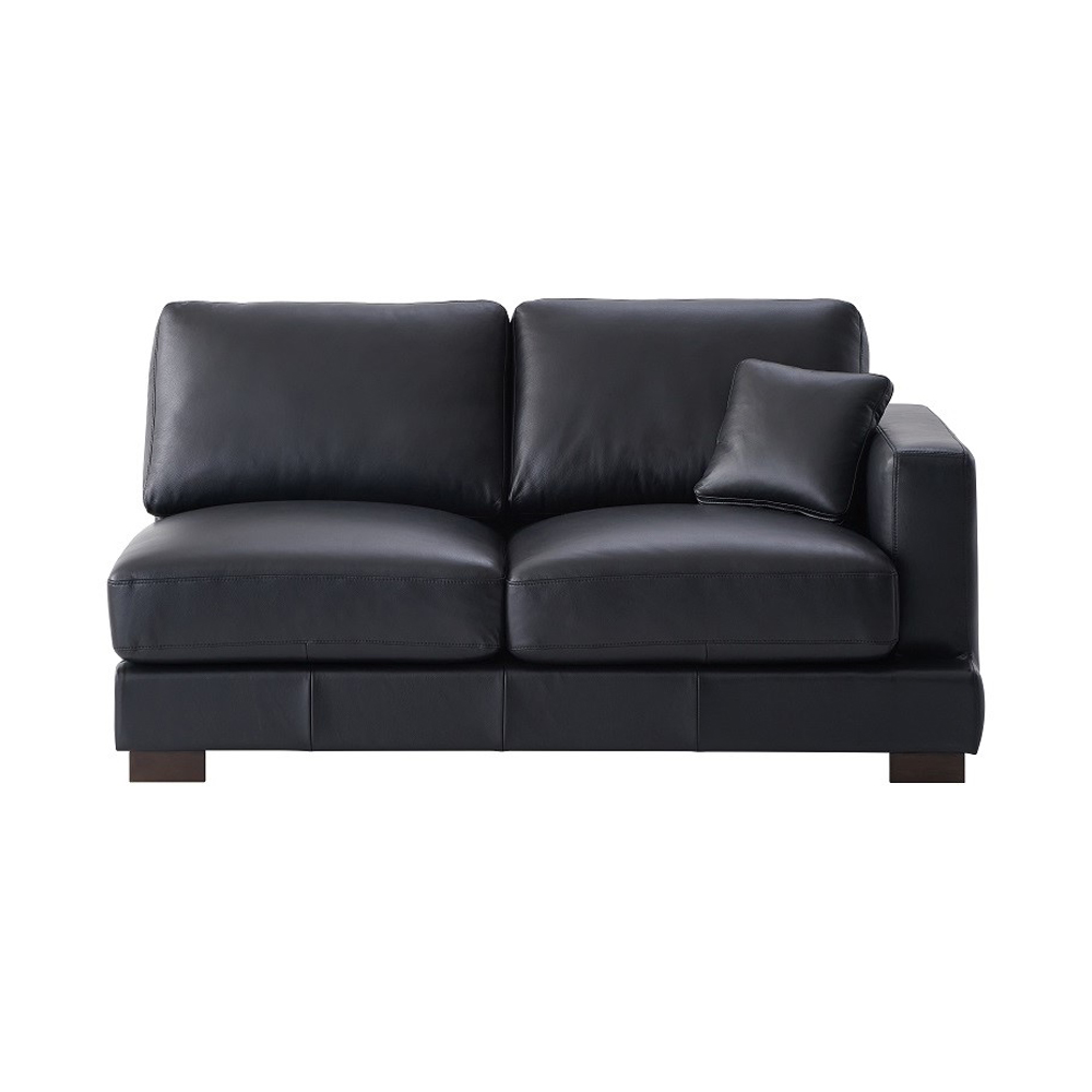 ACME - Geralyn Sectional Sofa with 2 Pillows in Black