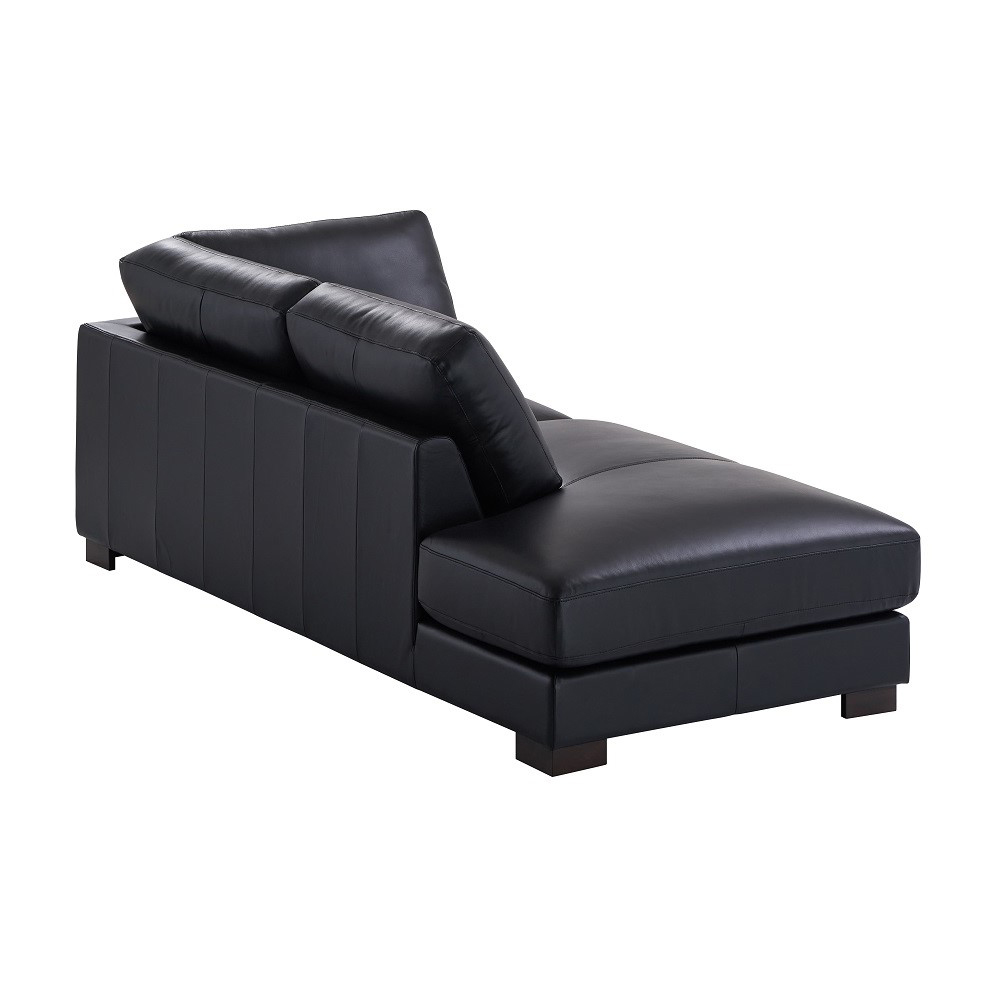 ACME - Geralyn Sectional Sofa with 2 Pillows in Black