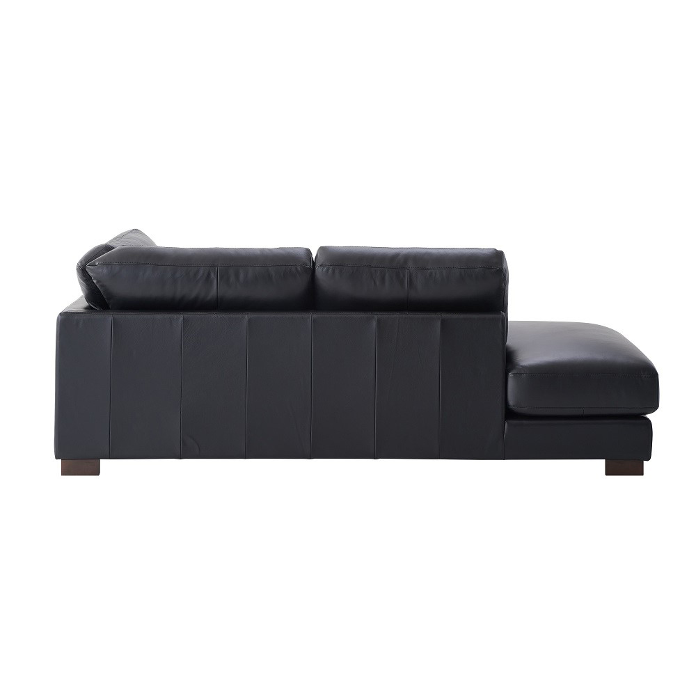 ACME - Geralyn Sectional Sofa with 2 Pillows in Black