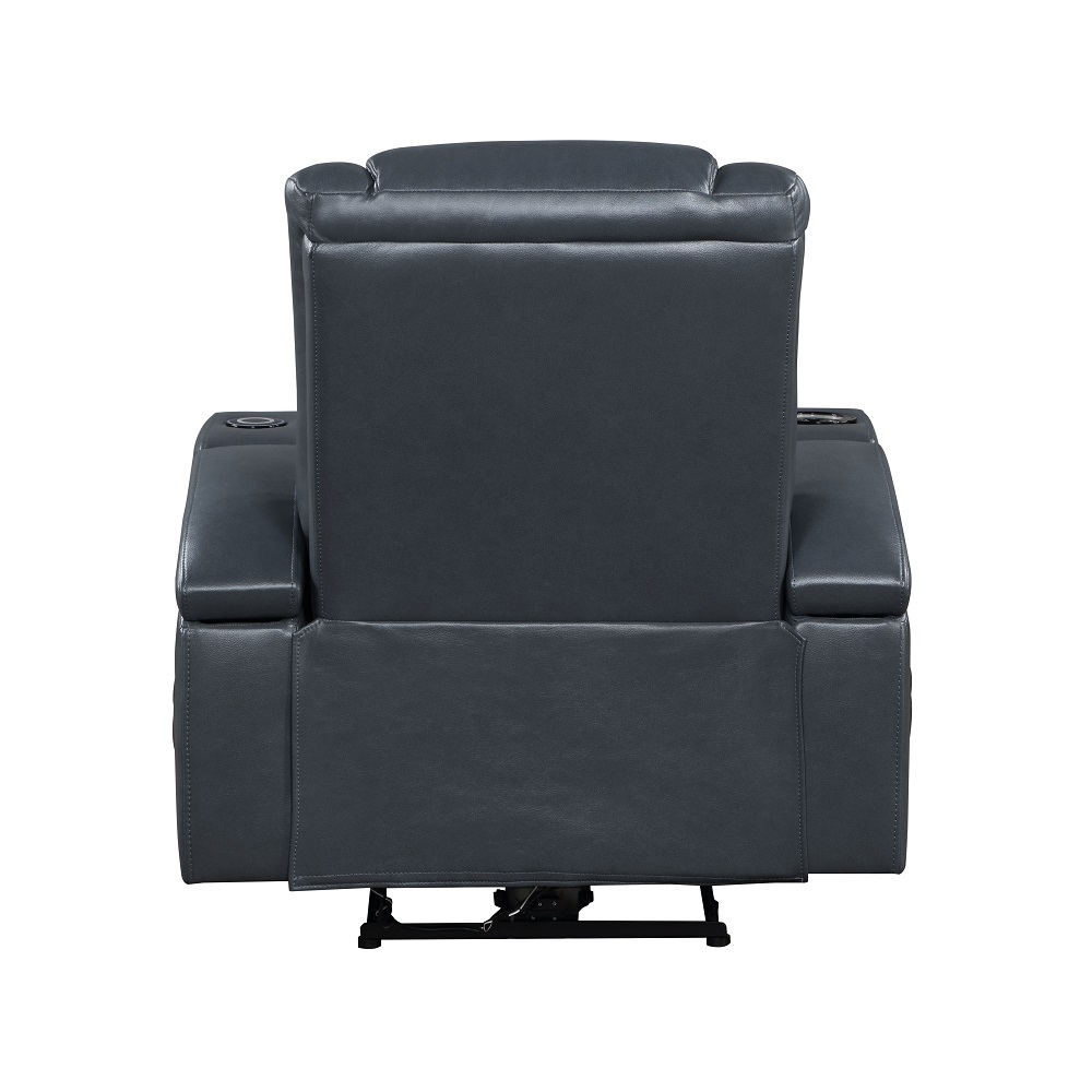 ACME™ Alair Power Motion Recliner with Bluetooth, Wireless Charger & Cupholder - Blue/Black