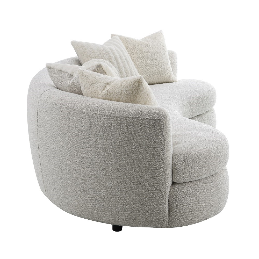 ACME - Iniko Sofa with 6 Pillows in Beige Boucle