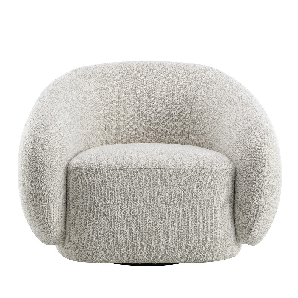 ACME™ Isabel Chair with Swivel - Beige Boucle