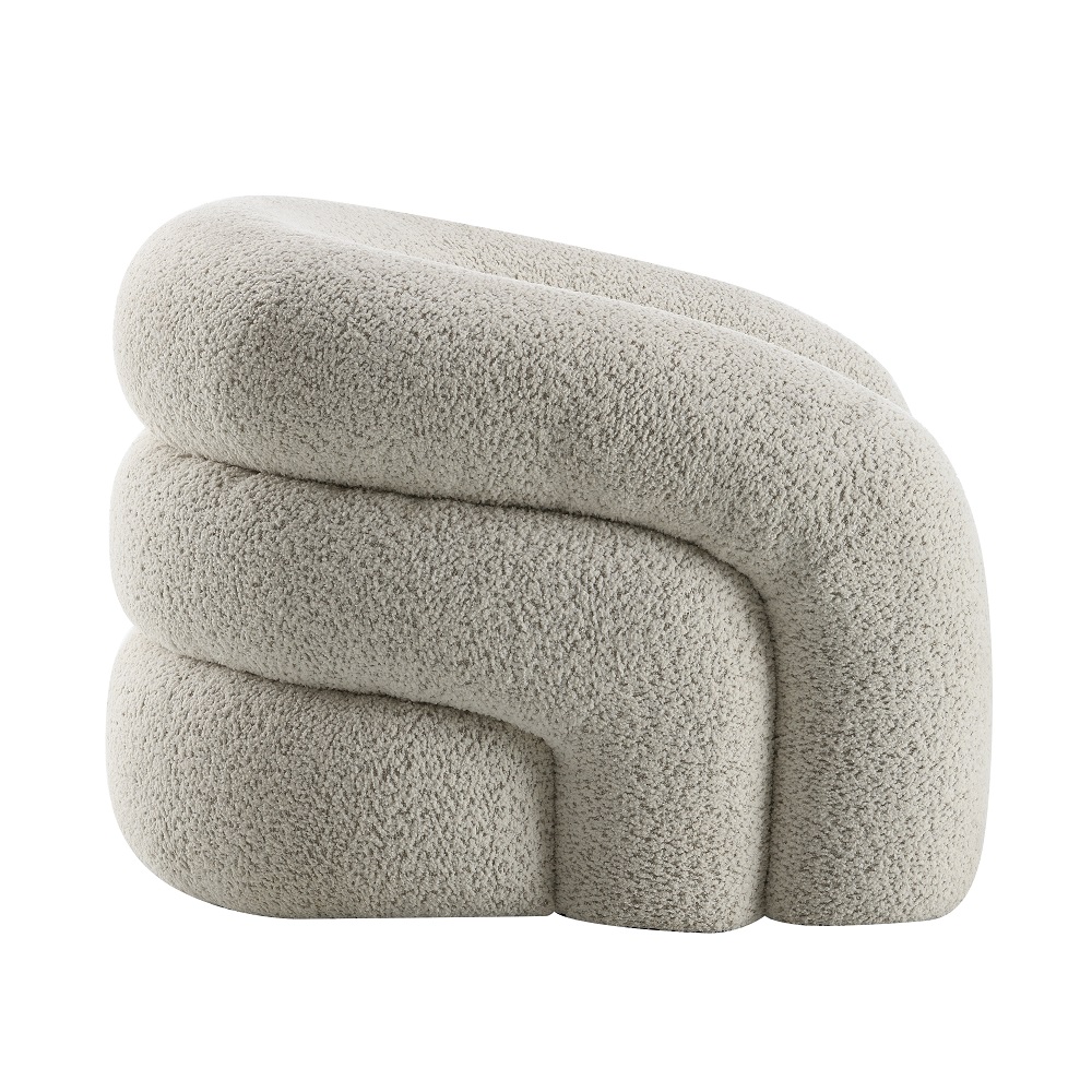 ACME™ Irma Chair with Swivel - Gray Boucle