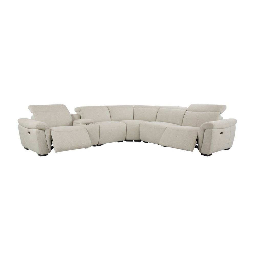 ACME - Dayana Power Motion Sectional Sofa in Beige Boucle