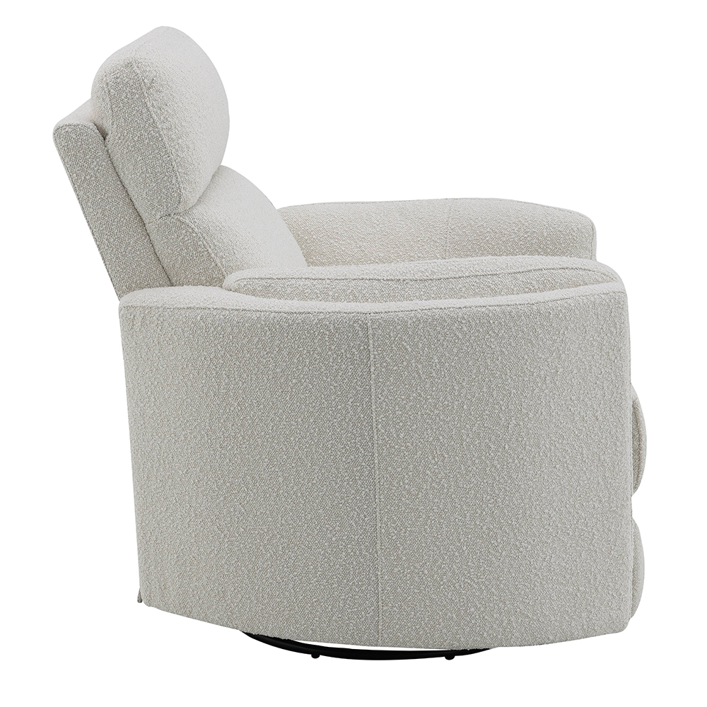 ACME™ Sagen Glider Recliner with Swivel - Beige Boucle