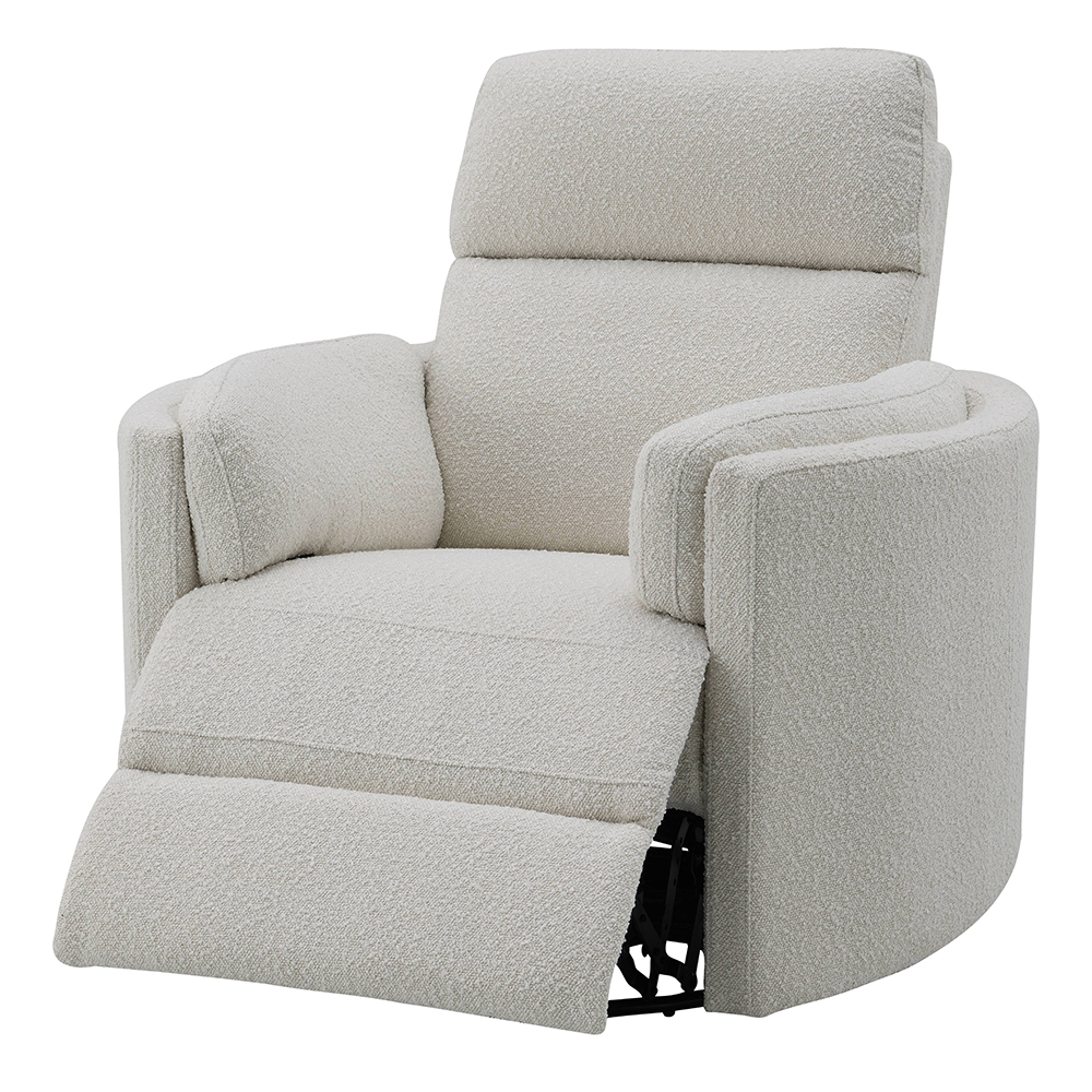 ACME™ Sagen Glider Recliner with Swivel - Beige Boucle