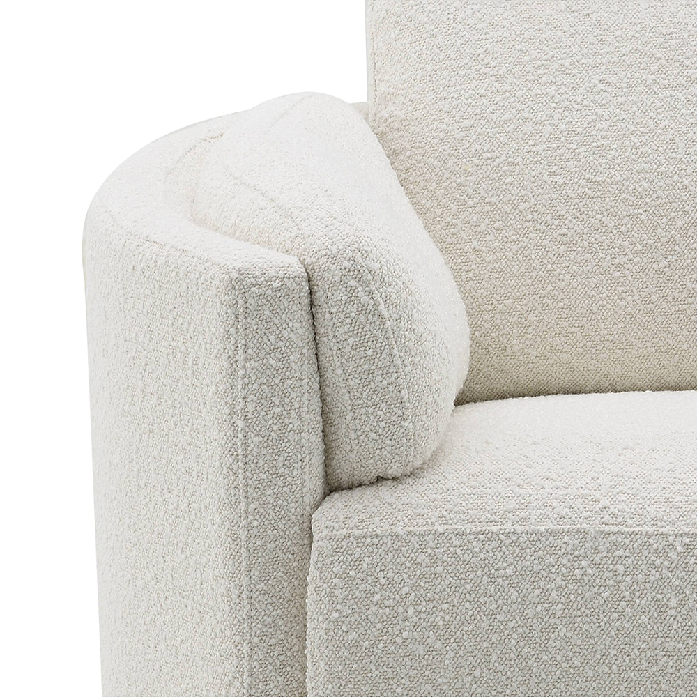 ACME™ Sagen Glider Recliner with Swivel - Beige Boucle