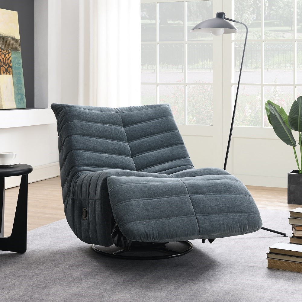 ACME™ Talmon Recliner with Swivel - Shadow Chenille