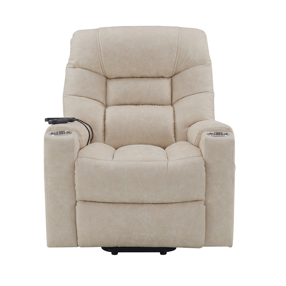 ACME - Nairi Power Recliner with Lift & Heating & Massage in Light Gray