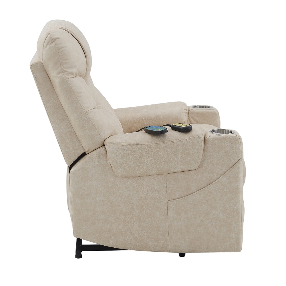 ACME - Nairi Power Recliner with Lift & Heating & Massage in Light Gray