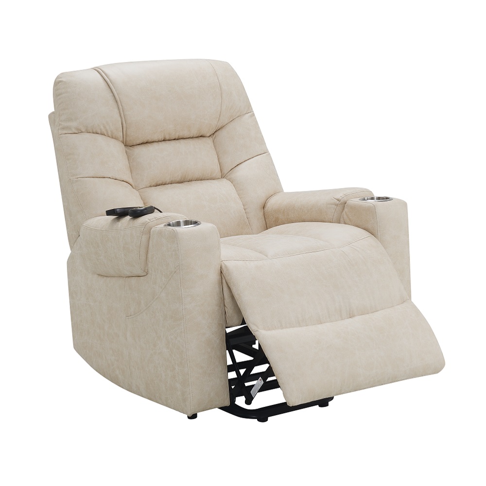 ACME - Nairi Power Recliner with Lift & Heating & Massage in Light Gray