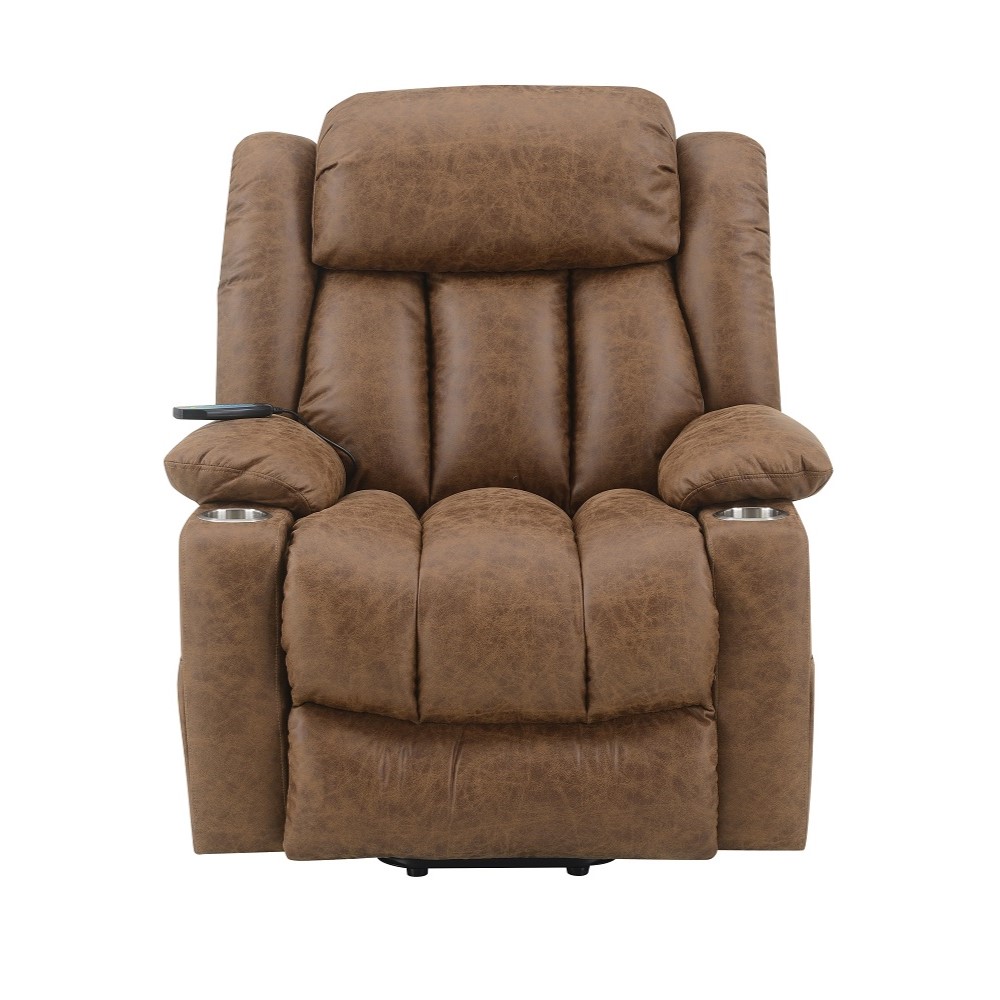 ACME™ Omarion Power Recliner with Lift & Heating & Massage - Brown