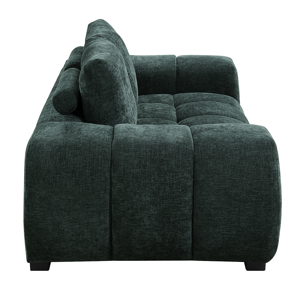 ACME - Ferrand Loveseat in Green Linen