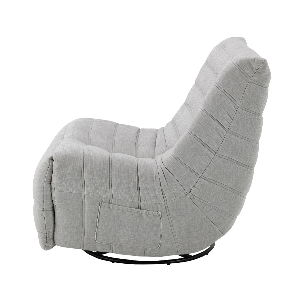 ACME™ Talmon Recliner with Swivel - Oyster Chenille