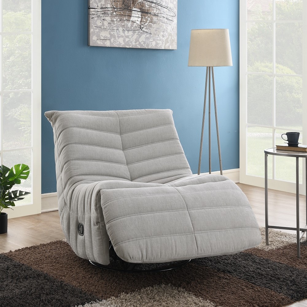 ACME™ Talmon Recliner with Swivel - Oyster Chenille