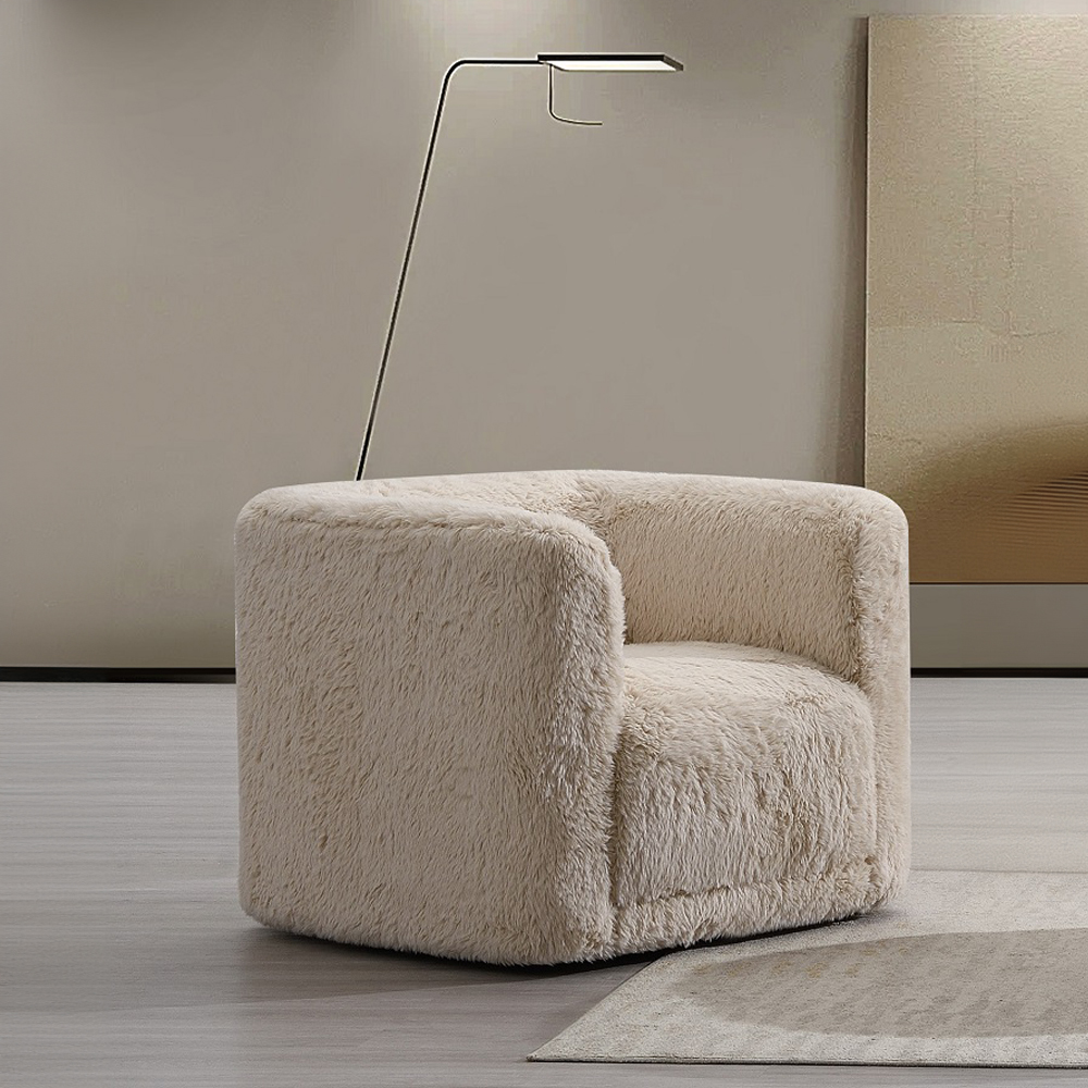 ACME™ Upendo Chair with Swivel - Beige Linen