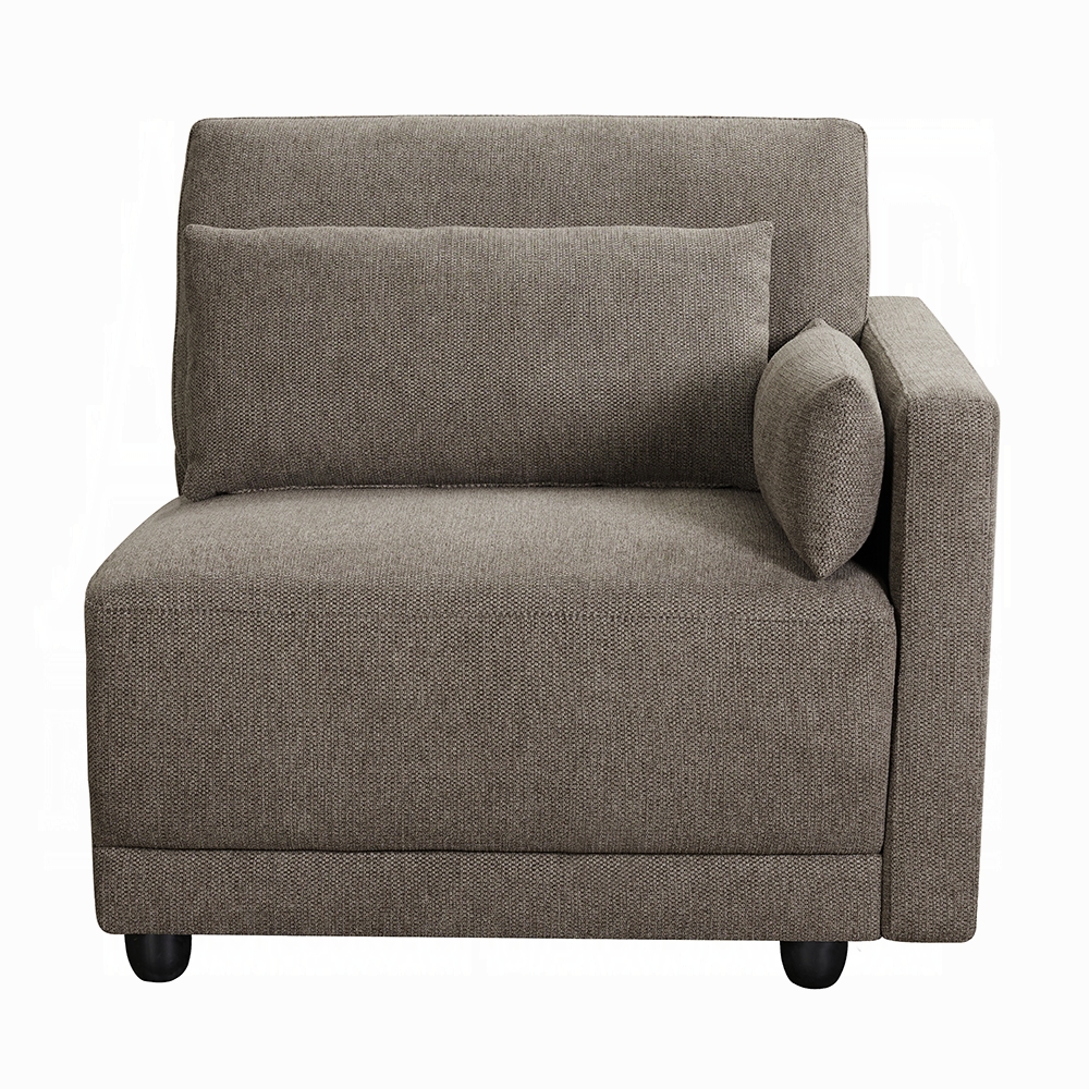 ACME™ Rylie Modular Rf Chair with 2 Pillows - Gray Linen