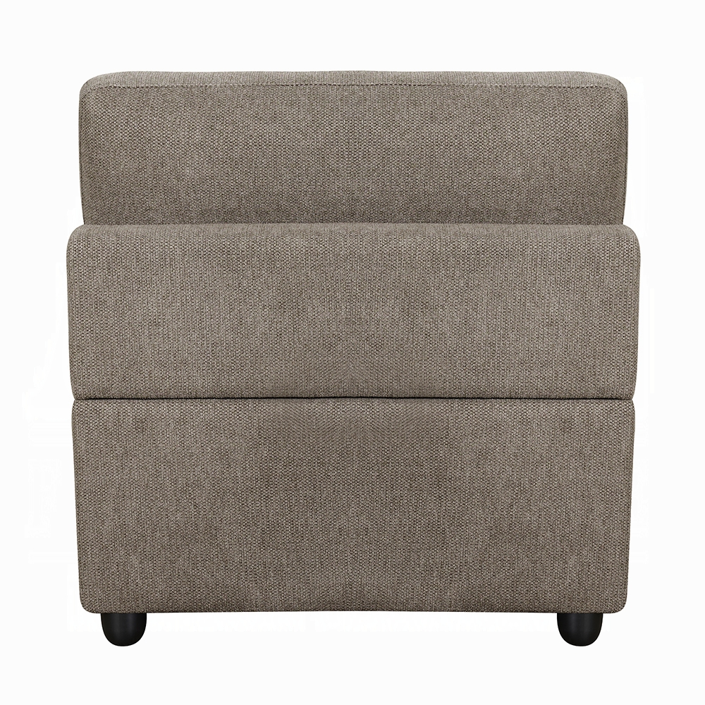 ACME™ Rylie Modular Armless Chair with Pillow - Gray Linen