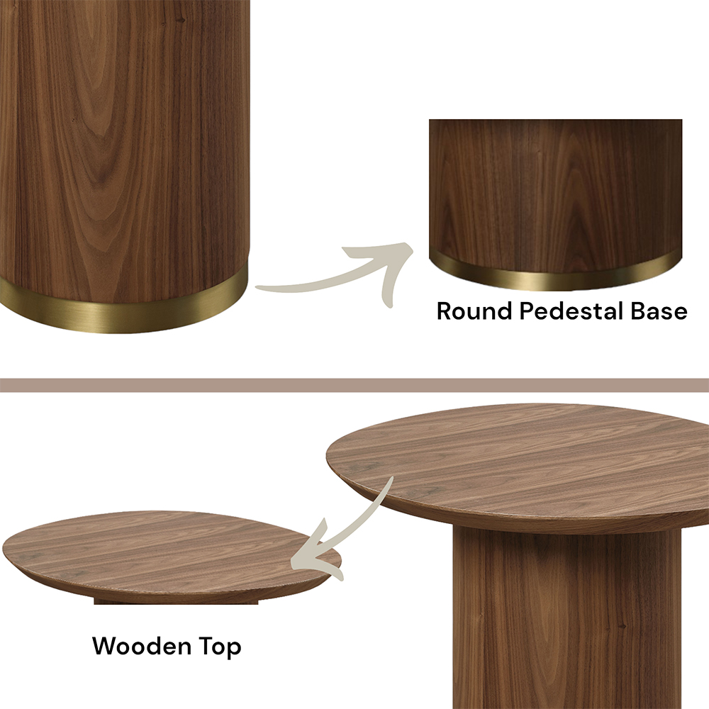 ACME - Willene End Table in Walnut