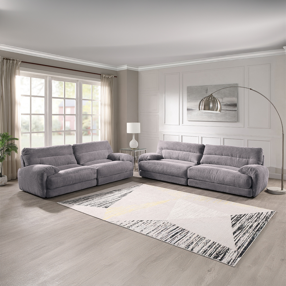 ACME - Cadenza Sofa in Gray Corduroy