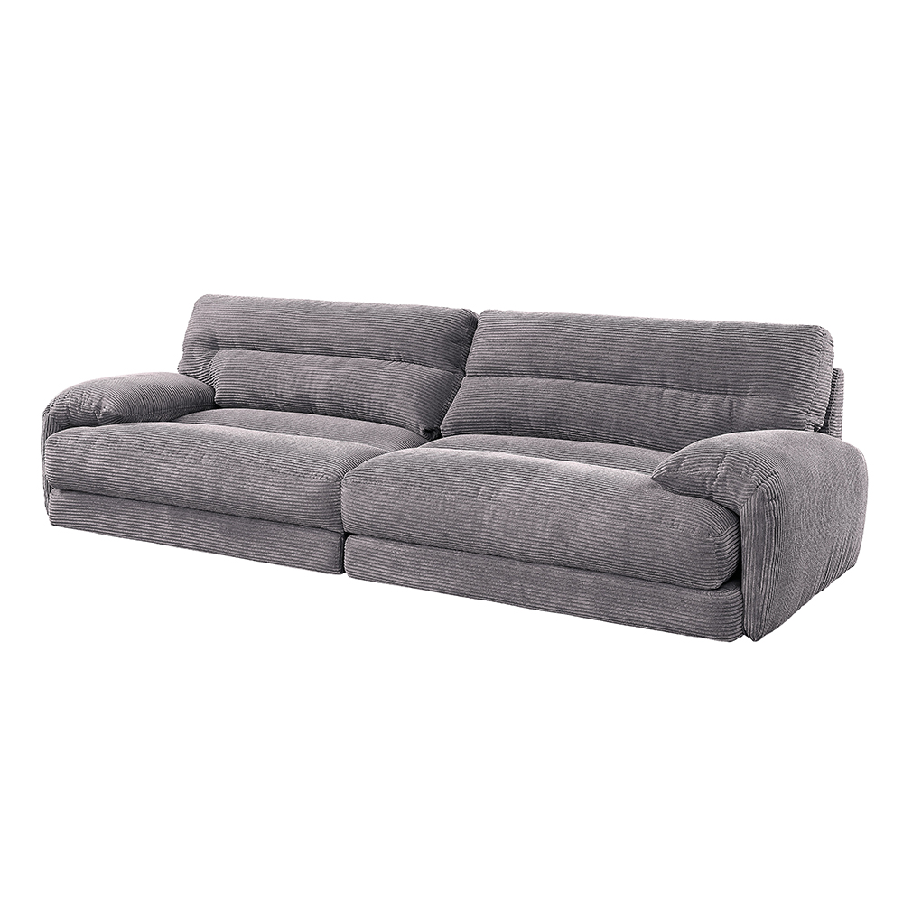 ACME - Cadenza Loveseat in Gray Corduroy