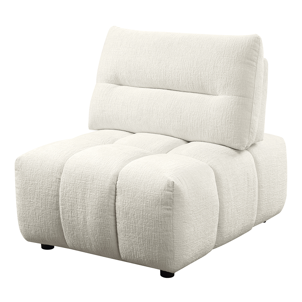 ACME™ Loanna Modular Armless Chair - Beige Linen