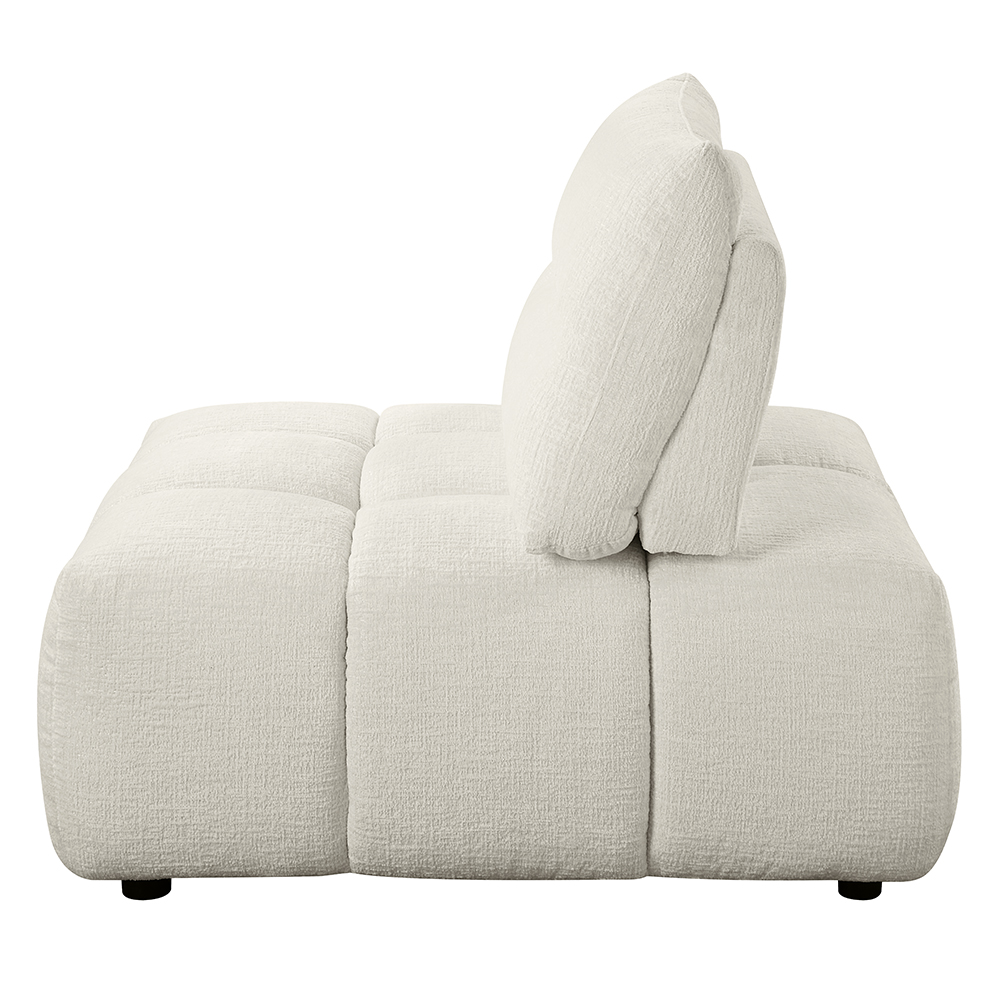 ACME™ Loanna Modular Armless Chair - Beige Linen