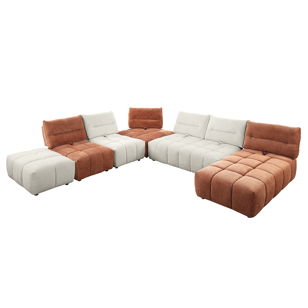 ACME - Loanna Modular Loveseat in Beige Linen