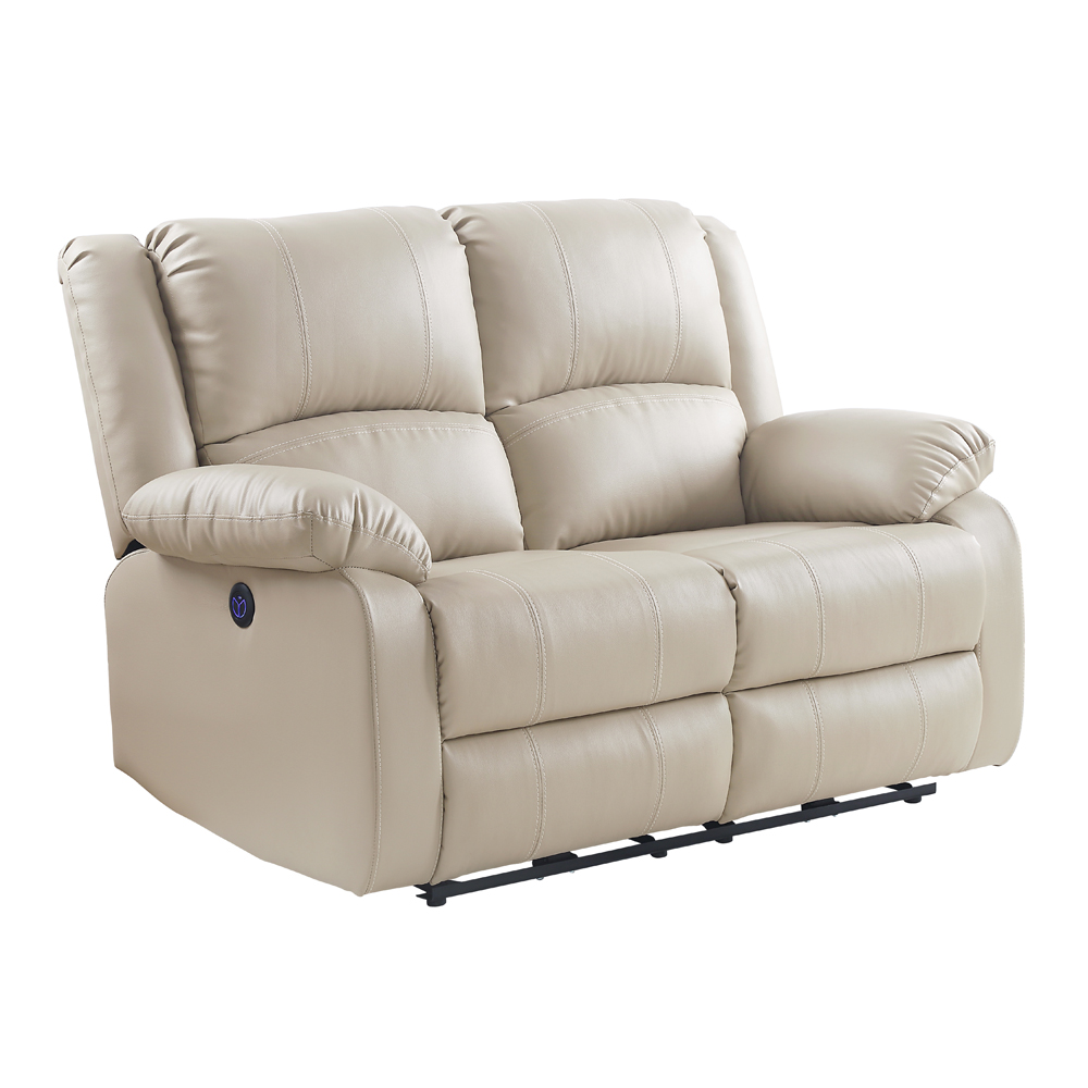 ACME - Zuriel Power Motion Loveseat with Usb in Beige