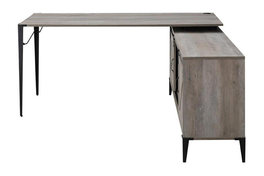 ACME Zakwani Writing Desk - Gray Oak and Black Finish OF00001