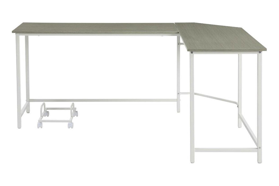 ACME Bambina Computer Desk - Gray and White Finish