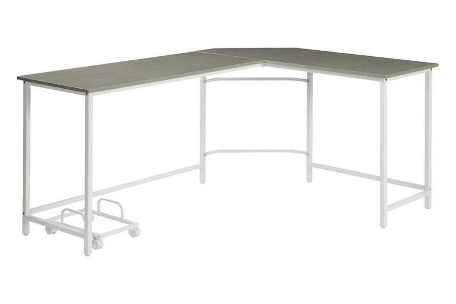 ACME Bambina Computer Desk - Gray and White Finish