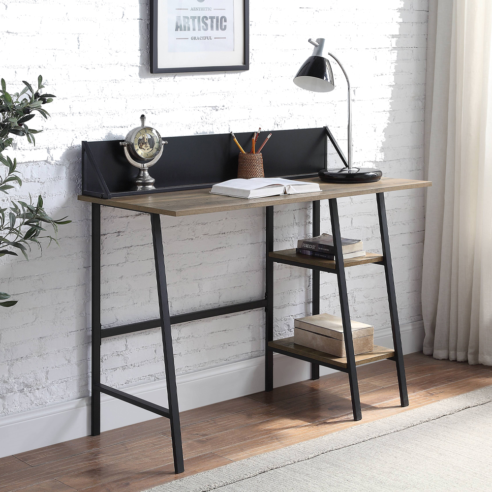 ACME - Garima Writing Desk in Rustic Oak/Black