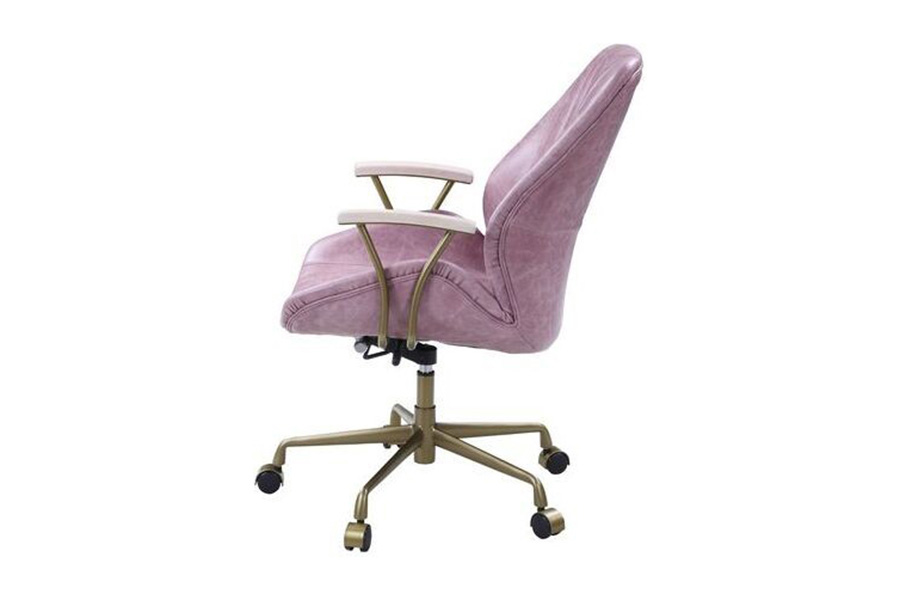 ACME Hamilton Leather Executive Office Chair - Pink